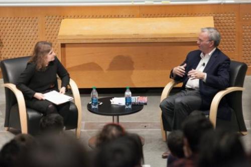  Eric Schmidt visits MIT to discuss computing, artificial intelligence, and the future of technology